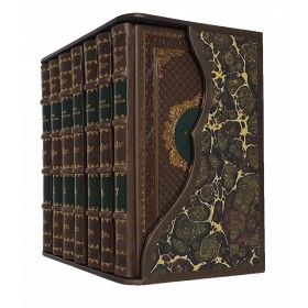 Ги Де Мопассан (комплект в 7 томах). Книги в кожаном переплете. Букинистическое издание